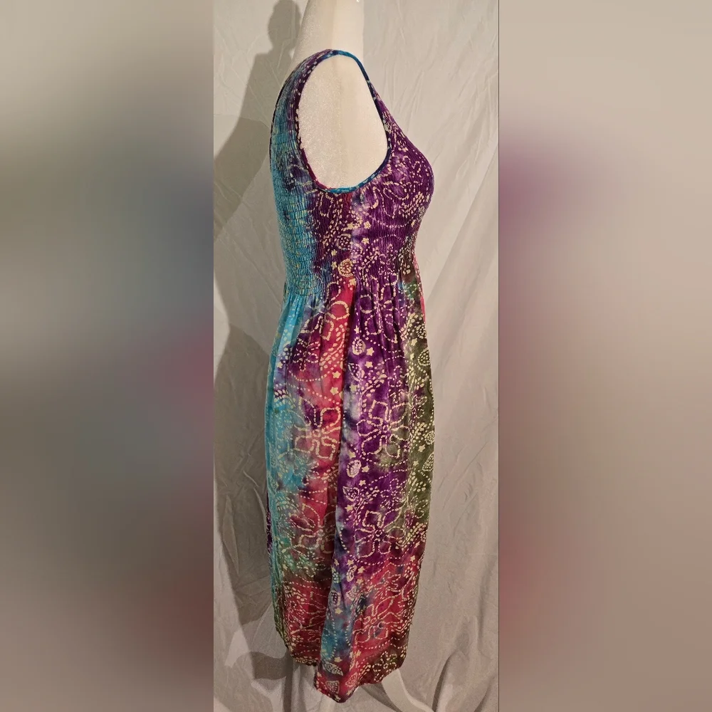 BOHO Multicolor Boho Sleeveless Women's Dress - Picture 2 of 11